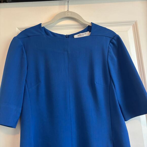 M.M. Lafleur The Emily Dress Sz 4 Recycled WonderTex Bright Indigo Career - Picture 3 of 12